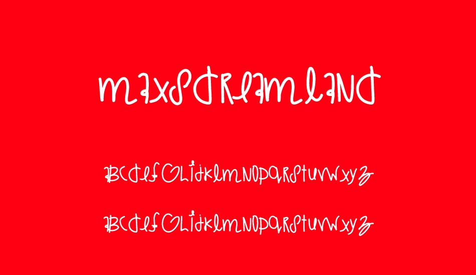 MaxsDreamland font