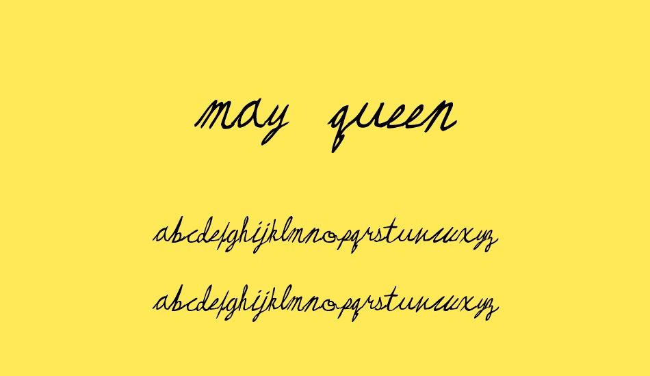 May Queen font