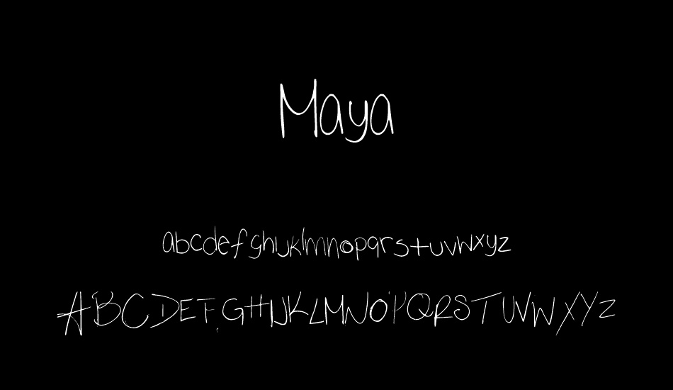 Maya font