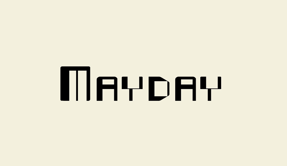 Mayday font big