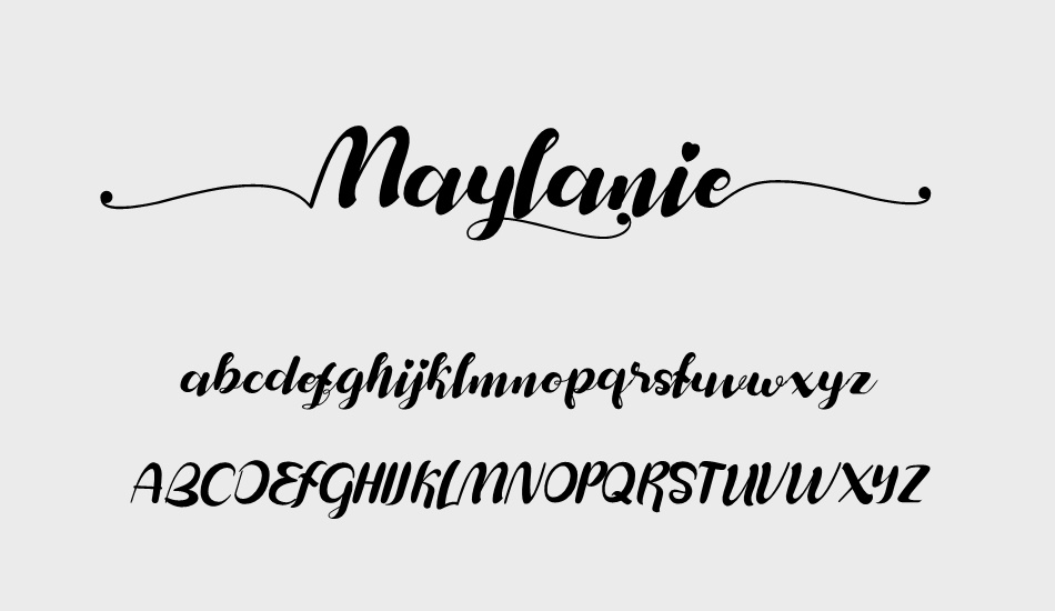 Maylanie font