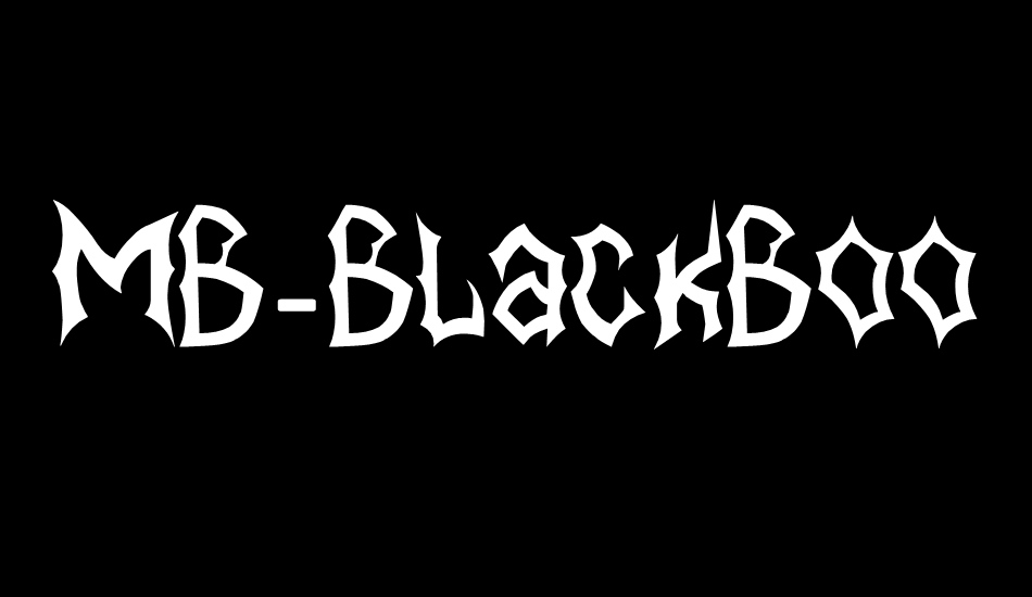 MB-BlackBook Type font big