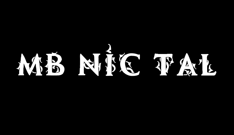 MB Demonic Tale font big