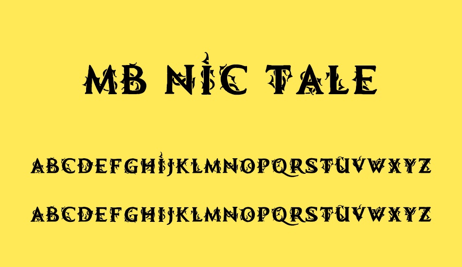 MB Demonic Tale font