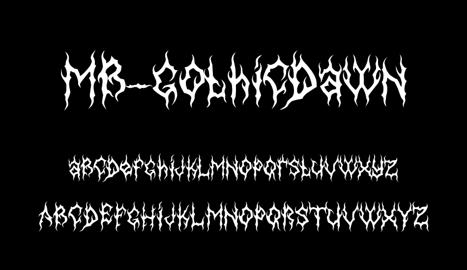 MB-GothicDawn font