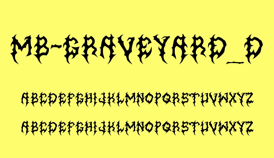 MB-Graveyard_Designs font