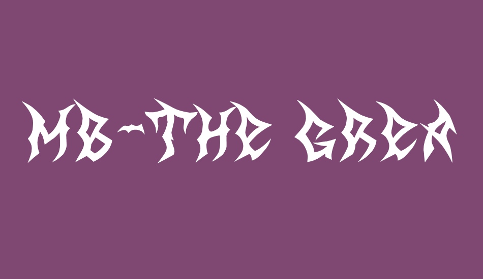 MB-The Great Reaper font big