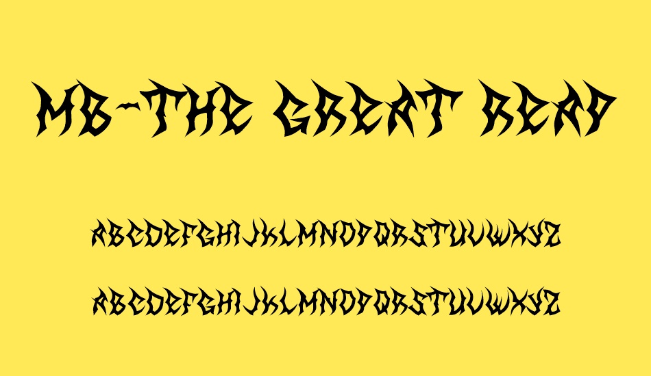 MB-The Great Reaper font