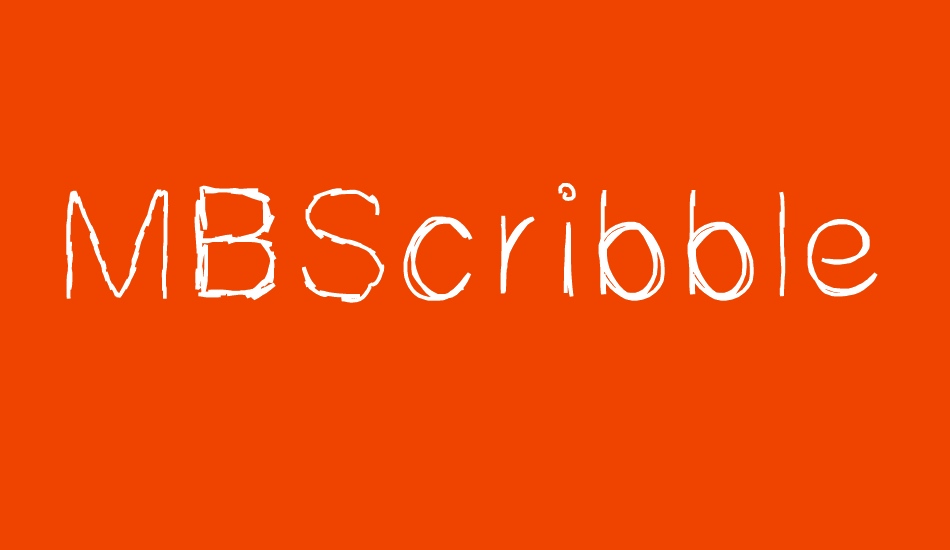 MBScribbles font big