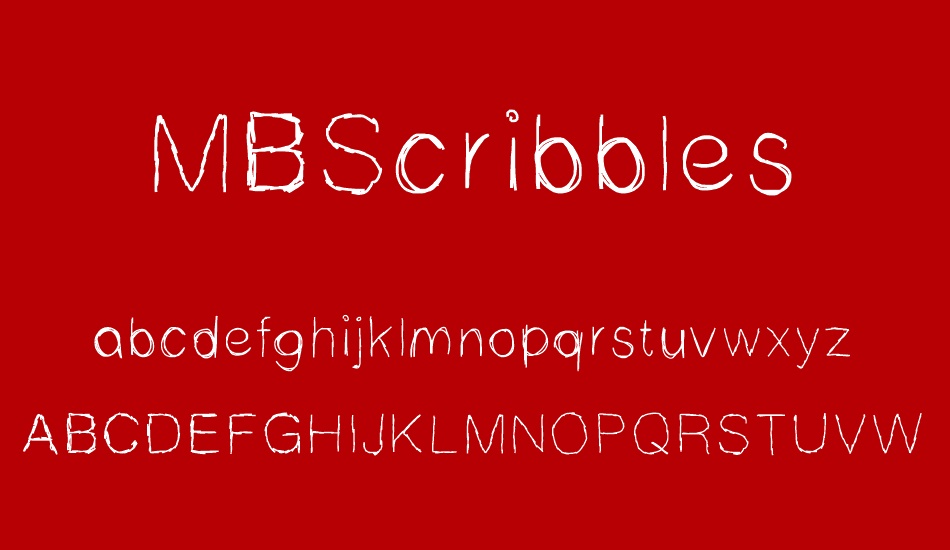 MBScribbles font