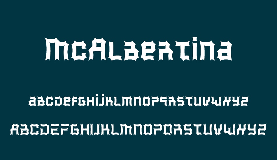 McAlbertina font