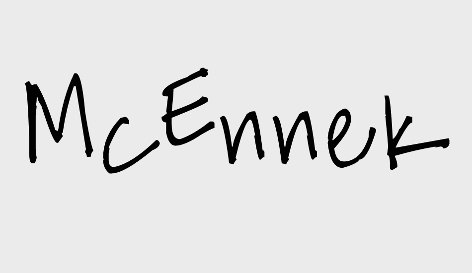 McEnneking font big