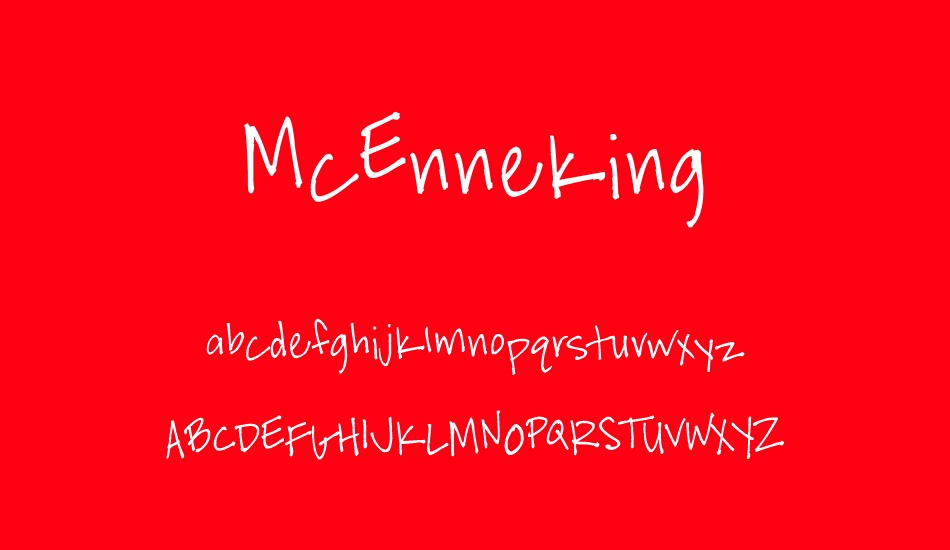 McEnneking font