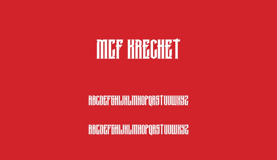 MCF krechet font