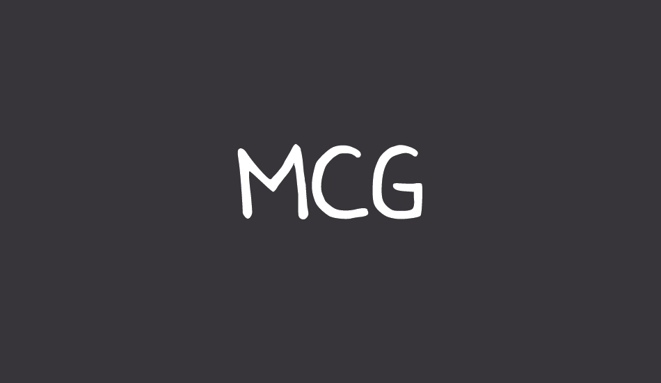 MCG font big