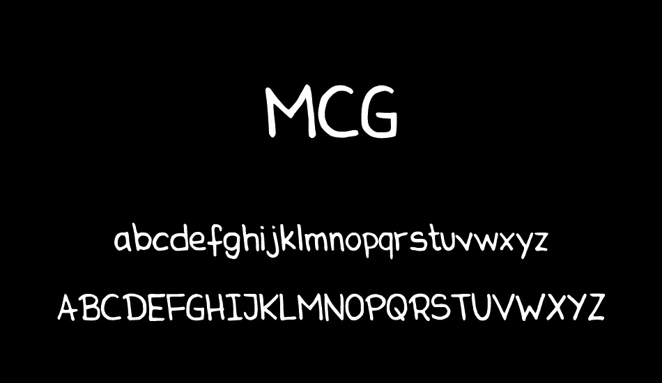 MCG font