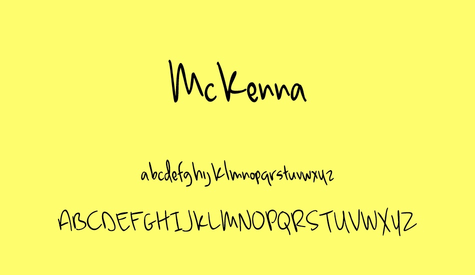 McKenna font