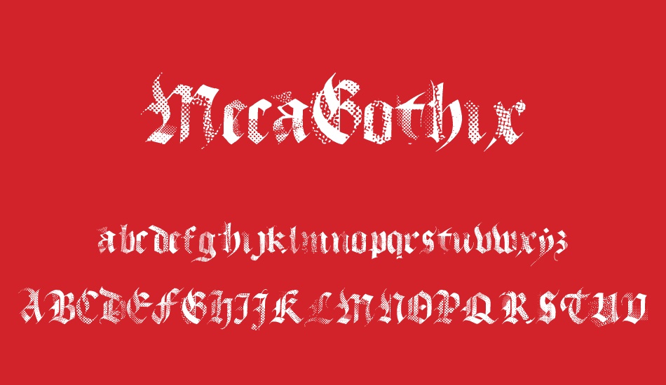 MecaGothix font