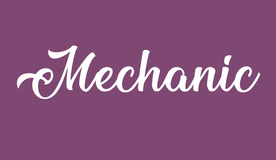 Mechanic of the Heart font big