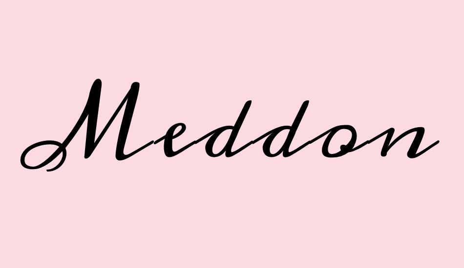 Meddon font big