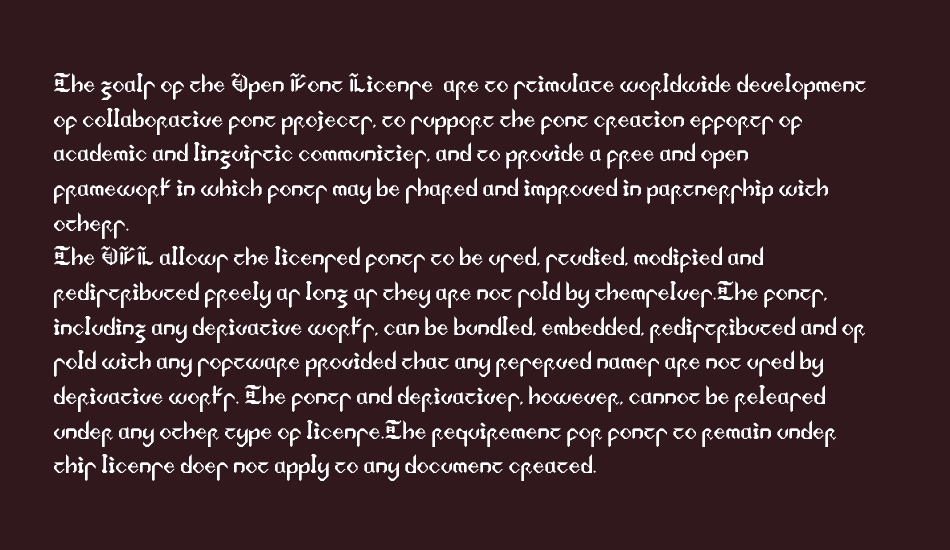 Medieval Pixular Angular font 1