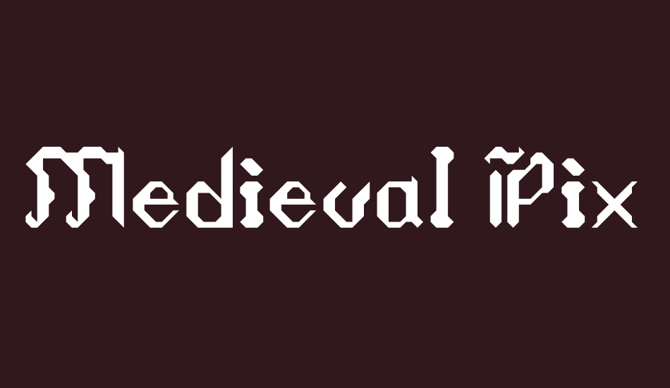 Medieval Pixular Angular font big