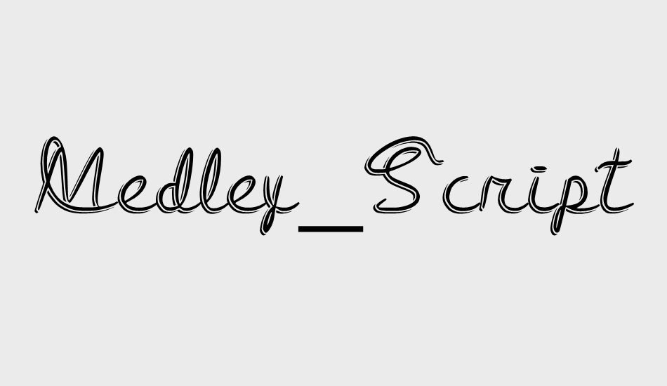 Medley_Script font big