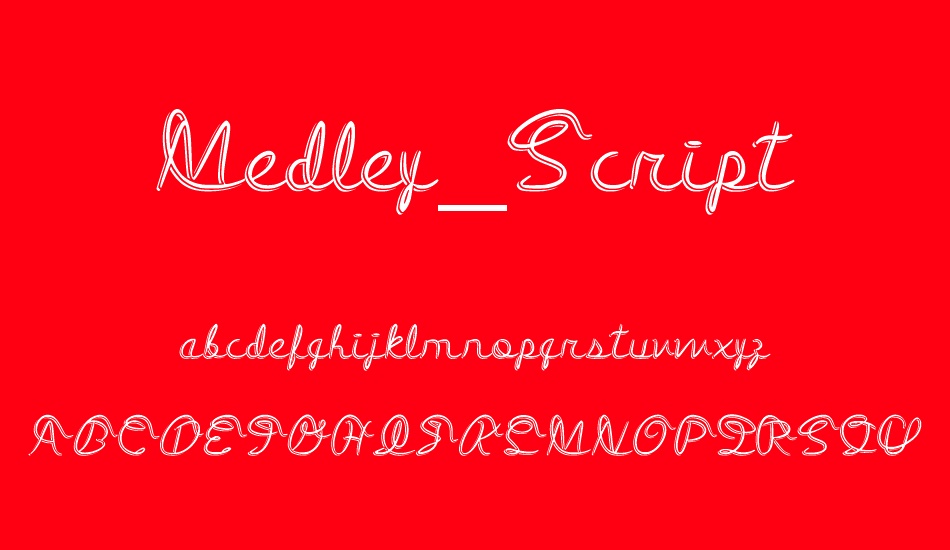 Medley_Script font