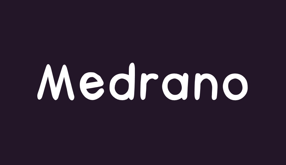 Medrano font big