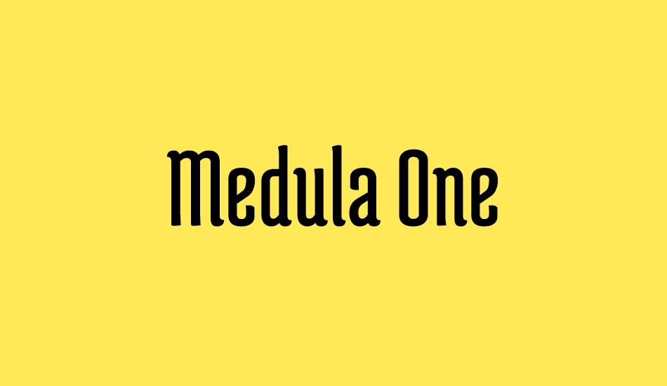 Medula One font big