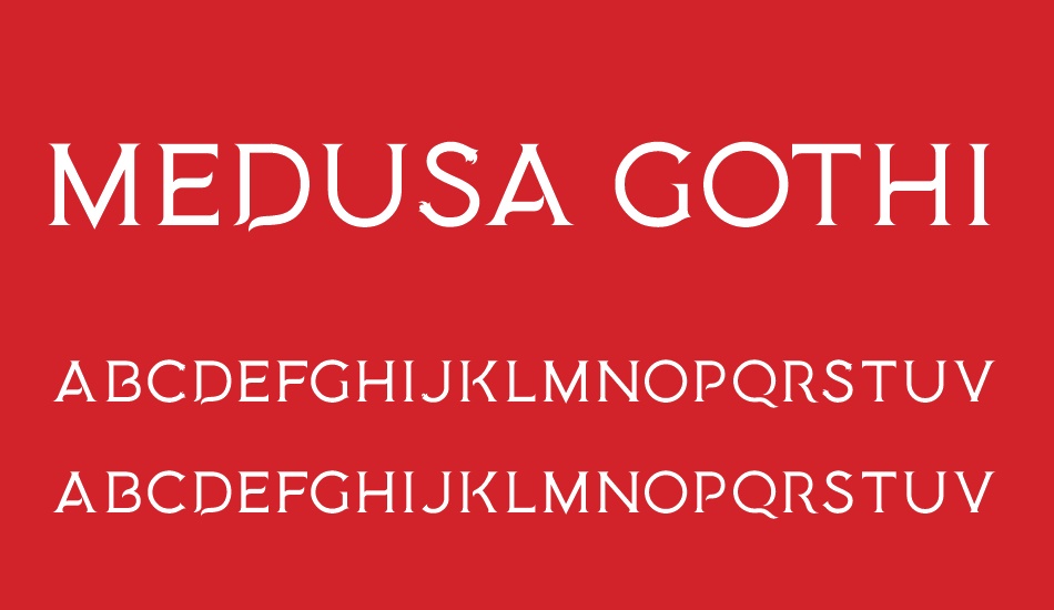 Medusa Gothic font