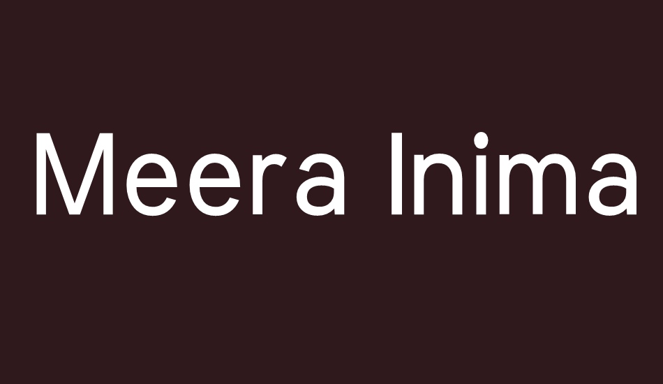 Meera Inimai free font