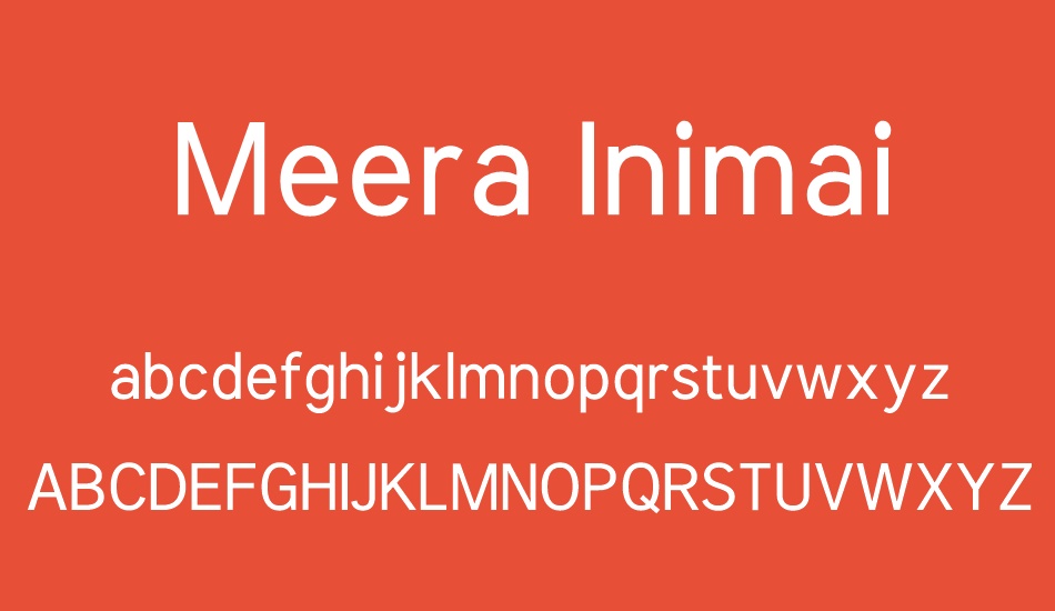 Meera Inimai font