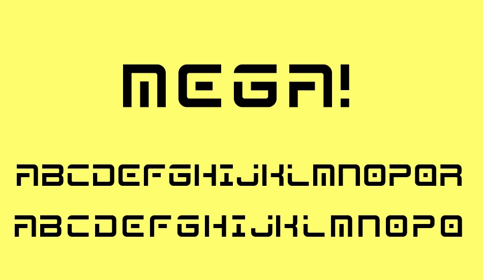 MEGA! font