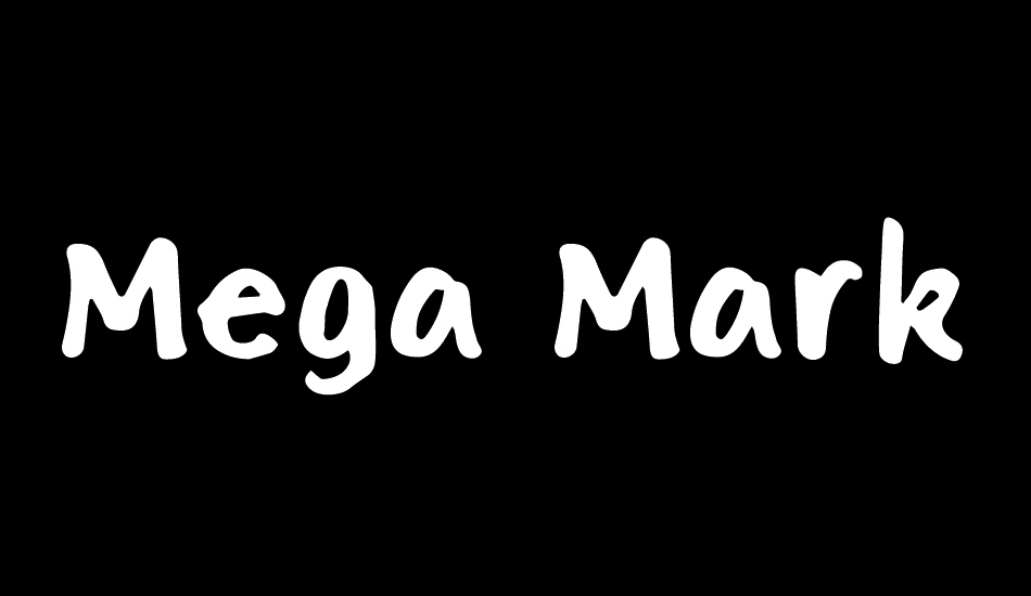 Mega Marker font big