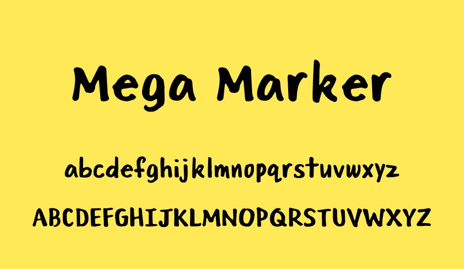 Mega Marker font