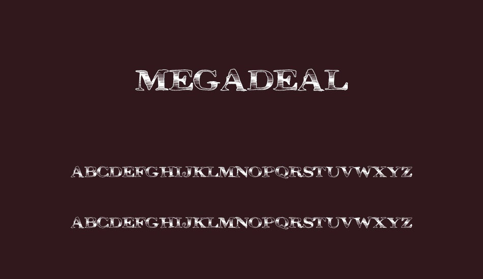 MegaDeal font