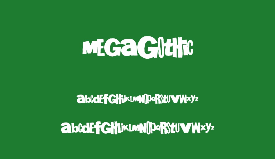 MegaGothic font