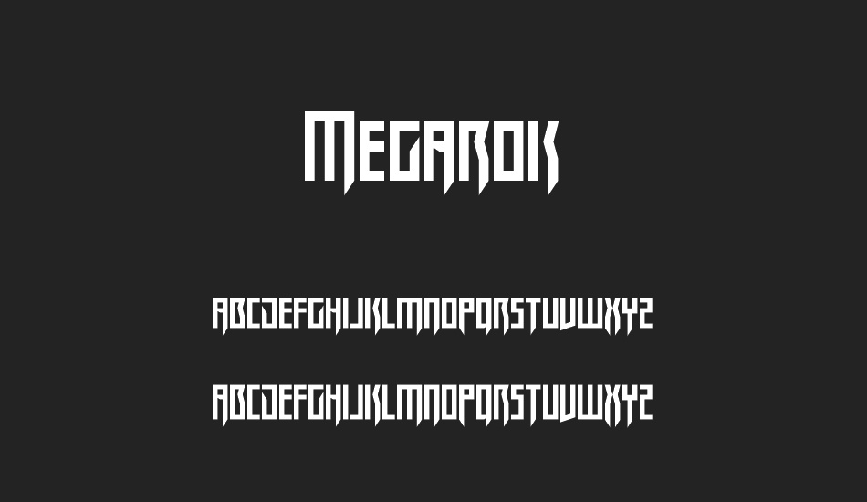 Megarok font