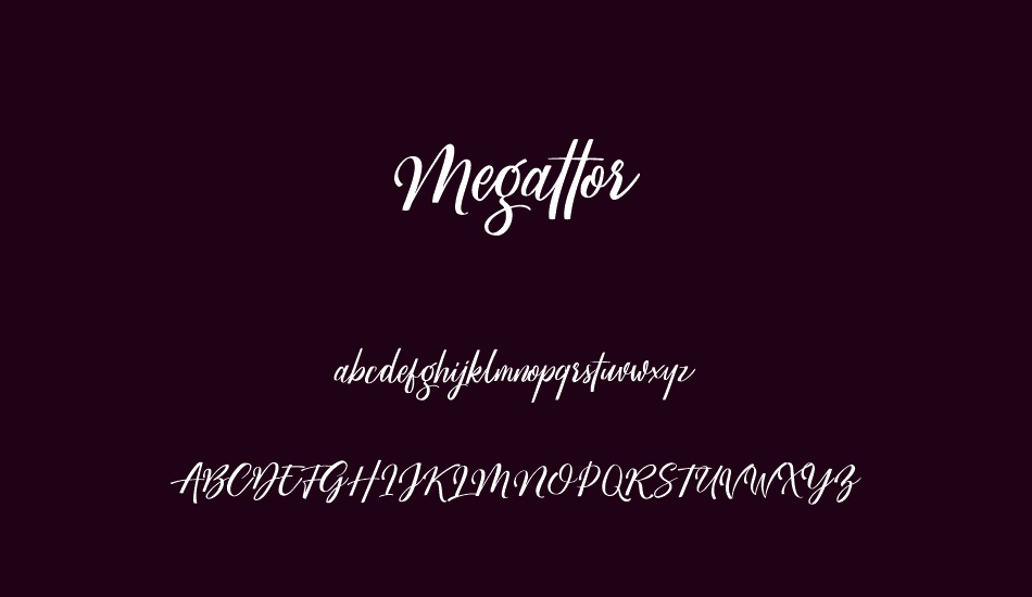 Megattor DEMO font