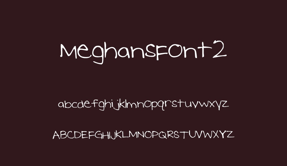 MeghansFont2 font