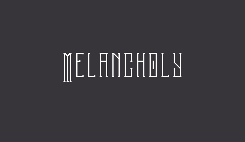 Melancholy font big