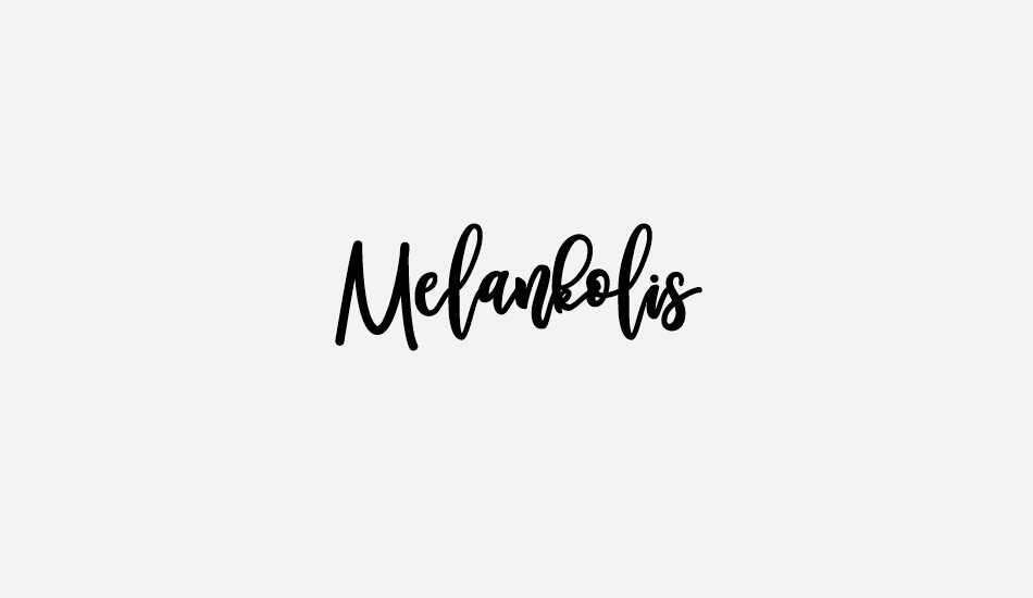 Melankolis font big