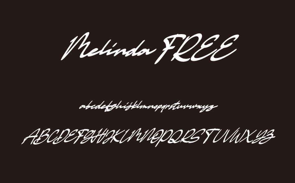 Melinda font