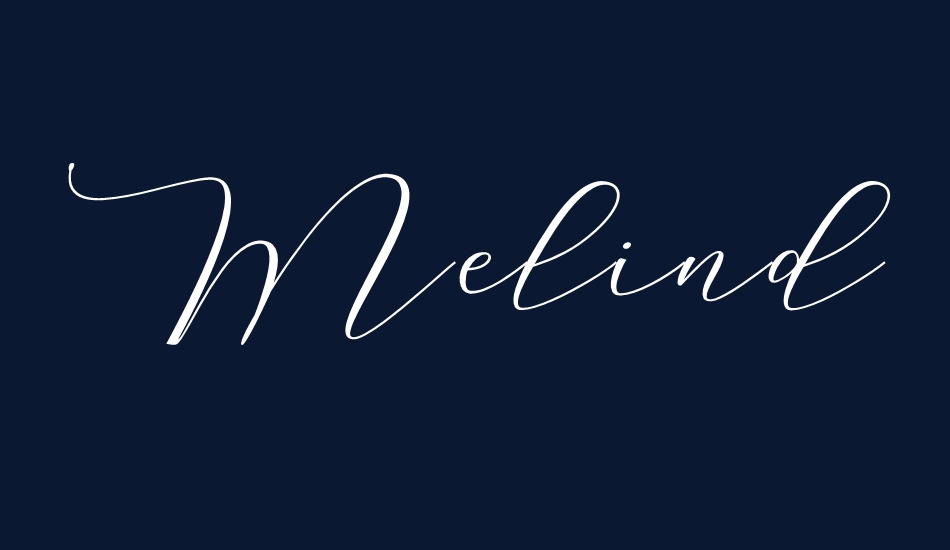 Melinda Script font big