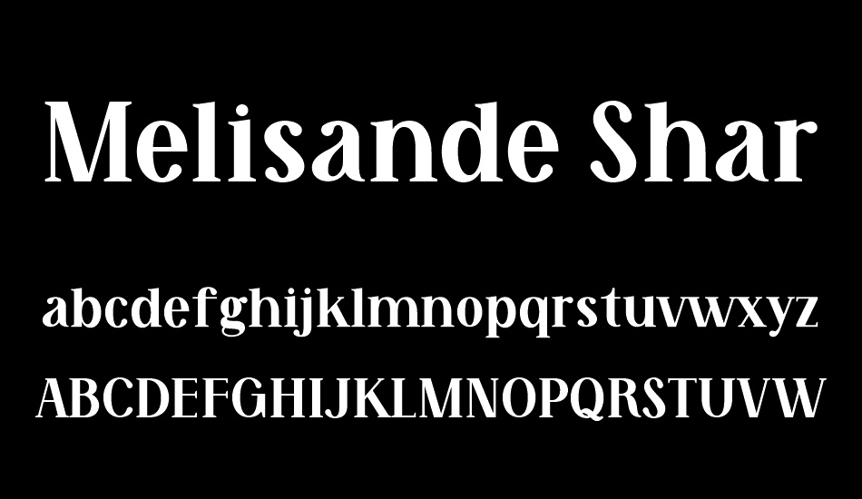 Melisande Sharp font