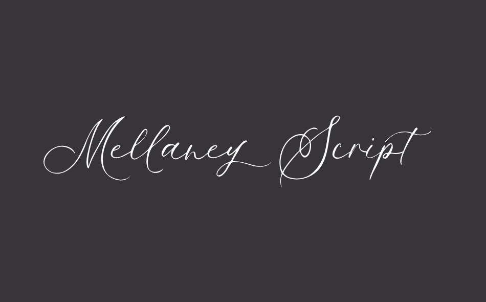 Mellaney Script font big