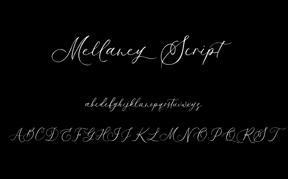 Mellaney Script font