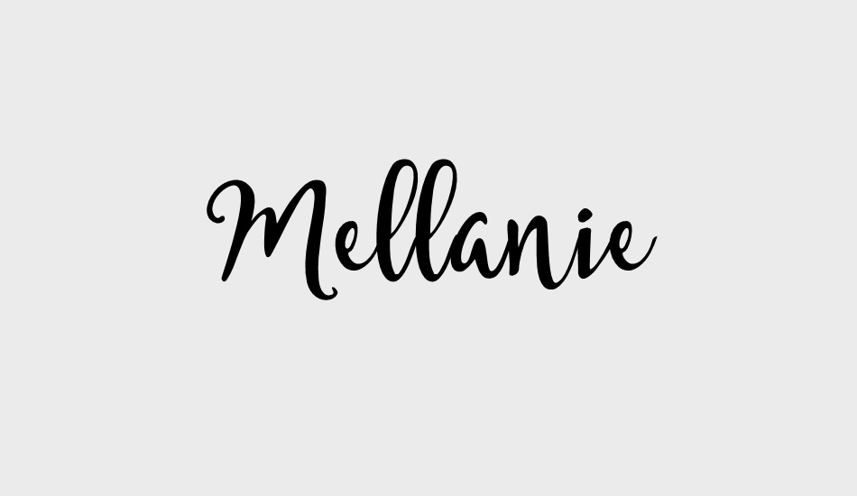 Mellanie font big