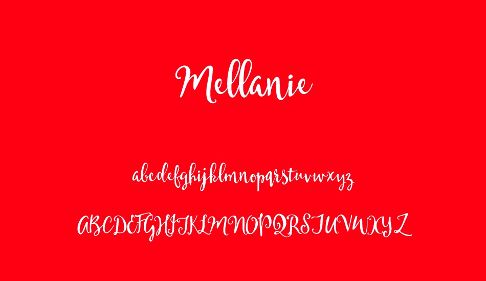 Mellanie font